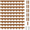 Corten Stahl Landschaft Edging mit Rust Patina Finish 100x11cm L x H，10pcs biegsame Metallstreifen - Hammer-in Rand Grenze mit 11 Clips für Rasen, Hof Weg Teiler （10m）#LYLB45RT-DE
