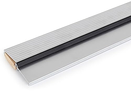 Door Threshold for Exterior Door - Outswing Exterior Door Threshold Seal, Fixed Bumper Sill with Q-Lon Seal, Oak with Aluminum Top - 36 inches (Aluminum, 36)