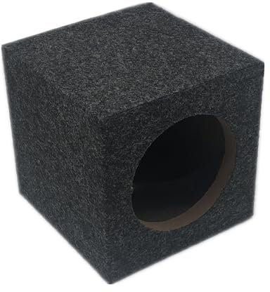 VADO VLTRA Car Subwoofer Enclosure Case, Sturdy Frame Sealed Speaker Cabinet Box Improves Audio Quality for Home, Vehicle, Public (4in)