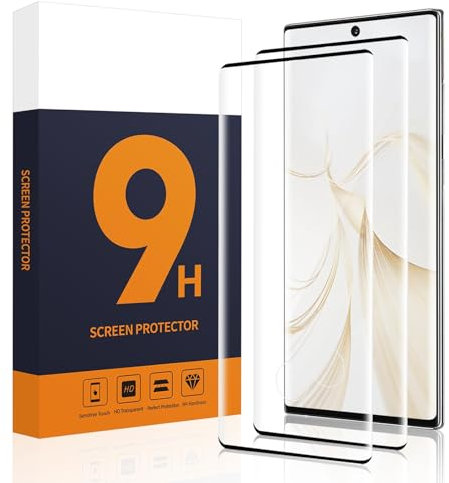 Carantee 2 Pièces Verre Trempé pour Samsung Galaxy Note 10, Plein écran 3D Ultra résistant vitre protection pour Samsung Note 10 Protection Écran, Sans Bulles Haute Sensibilité Protection écran