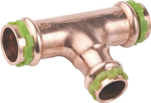 Kupfer Pressfitting SudoPress T-Stück Mittelgang reduziert 35 x 15 x 35 mm, VC130R