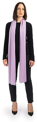 Dalle Piane Cashmere - Breiter schal aus 100% Kaschmir - Made in Italy - für Frau, Farbe: Flieder, Einheitsgröße