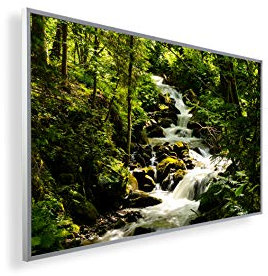 Könighaus 300W Infrarotheizung mit Bild in HD Qualität ✓ inkl. Smart Thermostat ✓ 5 Jahre Garantie ✓ Doppelter überhitzungsschutz ✓ Infrarot Wandheizung ✓ Motiv: 15. Wasserfall