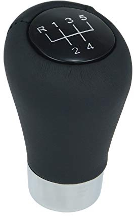 L & P Car Design A276-10 Schaltknauf Knauf Schalthebel Hebel Leder Schwarz 5 Gang kompatibel mit BMW 1er 3er e36 e46 e90 e91 e92 e93 5er e39 e60 e61 Knauf Plug Play Ersatzteil für OEM Schaltknopf