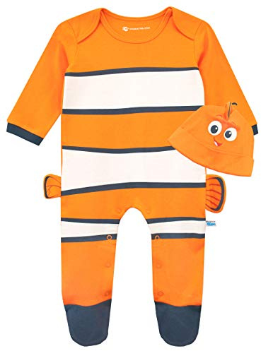 Disney Pijama Entera con Gorro para Niños Bebés Buscando a Nemo