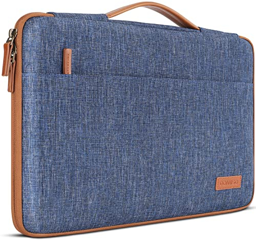 DOMISO Laptoptasche 15,6 zoll Laptop Hülle Tasche Kompatibel mit 16 Zoll MacBook Pro M4/M3/M2/M1 Pro/Max A3403 A3186 A2991 A2780 A2485 A2141,Wasserabweisend Laptophülle Sleeve mit Griff,Blau