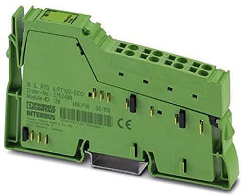 PHOENIX CONTACT IB IL RTD 4/PT100-ECO Inline ECO, Temperaturerfassungsklemme, Analoge RTD-Eingänge 4 (Pt 100), inklusive Inline-Stecker