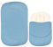Babyliegebezug, Neugeborene Bettwäsche Wiederverwendbare Baumwoll Schonbezüge für Kleinkind Stubenwagen Baby Nest Reisebett Kissen Kissen (blau)