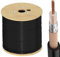 TUOLNK Câble d'extension RG58 49,2 pi (15 m) Câble coaxial flexible à faible perte pour routeur réseau filaire et sans fil Antenne 4G Câble noir RG58 RF Câble coaxial en queue de cochon