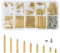 270 Pezzi M2 Distanziale Esagonale Maschio Femmina, Distanziale Dado Set di Viti, Esagonale Ottone Distanziatore Vite Dado Filettato Pilastro, M2 Standoff in Ottone PCB Scheda Madre Assortimento Kit
