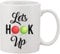 Let's Hook Up Two Colorful Balls of Yarn Ceramic Mug Stella