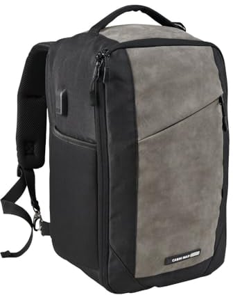 Cabin Max Für Ryanair Handgepäck Rucksack 40x20x25, Reiserucksack, Tasche Flugzeug Wizzair, Eurowings, Easyjet Vueling (Travel Backpack Manhattan 20L 40x25x20)
