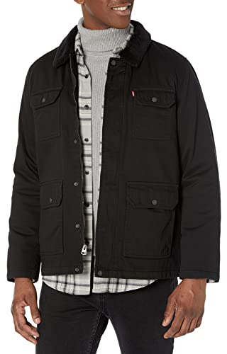 Levi's Herren 4 Pocket Fieldjacke, Schwarzer Samt, XXL