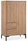 Calicosy Buffet Haut 2 Portes 2 Tiroirs et 2 Etagères Plock - en Panneaux de Particules - Décor Chêne Artisan - pour Salon, Salle à Manger - L81 x H139 x l40 cm