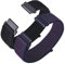ANNEFIT Nylon Sport Watch Straps 20mm, 2 Packs Quick Release Adjustable Replacement Band for Men Women (Black and Indigo)