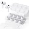 Seltureone 4 Paar Silikontips für AirPods Pro/2 Mit Loch zur Geräuschreduzierung, Anti-Rutsch Soft Silikon Ersatz-Ohreinsätze - Kleine