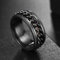YAHOYA Frauen Ringe Kette drehbare Angst Fidget Ringe für Frauen 8mm Titan Edelstahl Zubehör Spinning Spinner Ring