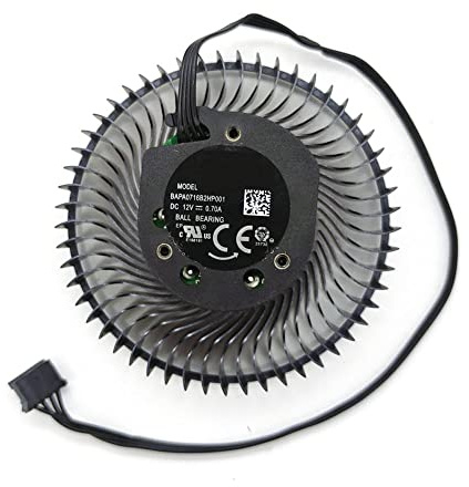 RAKSTORE BAPA0716B2HP001 Grafikkarten Lüfter Kompatibel mit NVIDIA RTX A4000 Leiser Kühler Lüfter Ersatzlüfter