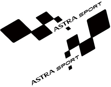 Auto Aufkleber für Opel Astra H J G K Insignia Corsa C D E Vectra B Mokka, 2 Stück PVC-Auto-Seitentür-Aufkleber, Sport-Styling, Kratzfeste Dekoration, Aufkleber, Geschenke und Merchandise, Autozubehör