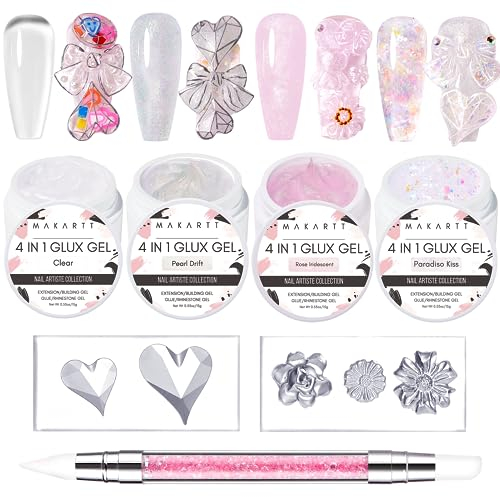 Makartt Fester Nagel Gel Kleber: UV Nagelkleber und Nagelverlängerung - für Kunstnägel Nail Art Maniküre DIY zu Hause