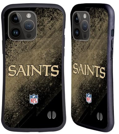 Head Case Designs Offizielle NFL Unschärfe New Orleans Saints Logo Hybride Handyhülle Hülle Huelle kompatibel mit Apple iPhone 15 Pro Max