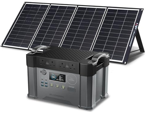 ALLPOWERS S2000 PRO Portable Power Station + SP035 200W Solar Panel,1451Wh 2700W (AC+DC) /100W USB-C Output, 1.5 Hr Fast Charge Solar Generator for Home Backup, Power Outage, Outdoor Camping