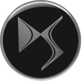 DS 3D Logo-Aufkleber, schwarz, 52 mm