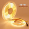 TOPAI COB LED Streifen 10M Warmweiss, 24V LED Strip 2700K Sehr Hell 7000lm CRI>93, LED Band warmweiß Selbstklebend,384LED/M Non Wasserdicht Flexible Schneidbar für Innen Heim Küche Deko