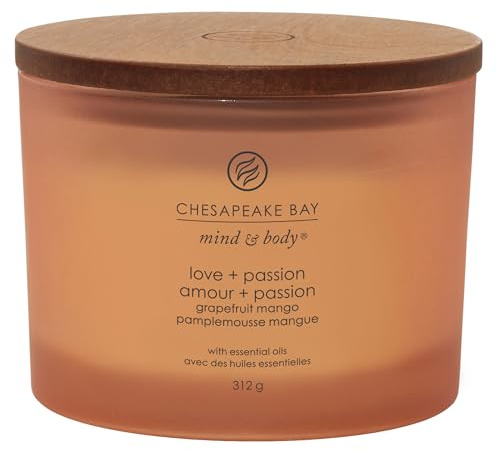 Yankee Candle Love & Passion Kerze Grapefruit und Mango, 3 Dochte, 312 g