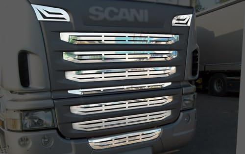 Für Scania G420, gestreifte Frontlamelle, 9 Stück