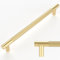 Amerdeco 10 Pack Gold Knurled Cabinet Pulls 192mm Center to Center Kitchen Cabinet Handles for Drawer Dresser, Cupboard and Wardrobe AM003