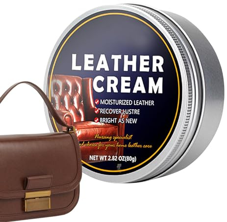 Leather Protection Cream - 80g Leather Cleans Conditioner - All-Natural Cream Waterproof, Soften And Restore Care Cream Will Not Darken Leather, For Leather Furniture, Car
