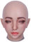 LCUPPON Maschera in silicone realistica con trucco per Halloween Cosplay Crossdresser (Avorio)