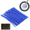 72 Piezas Reflectores de Radios de Bicicleta, Pegatinas de Alta Visibilidad para Rueda, Reflectantes para Bicicleta, Azul Marino