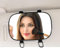 KEWAYO Kosmetikspiegel Sonnenblende - 6.7 Inch Sonnenblende Spiegel, Shading Mirror mit einstellbarer Double Elastic Clip Clamp Universal für Montage auf Auto LKW SUV Van Sonnenblende