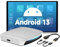 CarlinKit 2025 UHD 6225, Neue Android 13 AI Box mit HDMI Ausgang, Unterstützung Google Play Store/Wireless CarPlay/Android Auto, 8GB RAM + 128GB ROM, Unterstützung SIM Karte und TF Erweiterung