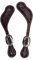 BLACK HOOF Sporenriemen aus Leder mit Stacheldraht, für Reiter, Western-Männer, Frauen, verstellbare einlagige Sporenriemen, Reitzubehör
