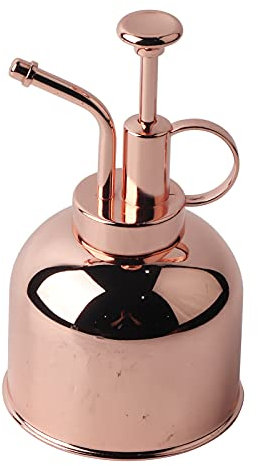 Edelstahl-Pflanzensprühflasche, Gießkanne, Metall-Pflanzensprüher 300 ml, Messing-goldene Sprühdose, Pflanzensprühflasche, Innenblumen-Sprühflasche, Sprühflaschen