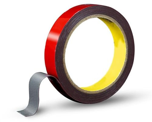 AORVYUI 3M Nastro Biadesivo, Nastro di Montaggio Extra Forte, Impermeabile Resistente alte Temperature Nastro Adesivo, per Auto Riparazione,DIY,Ufficio,Interni ed Esterni (15mm*3m)