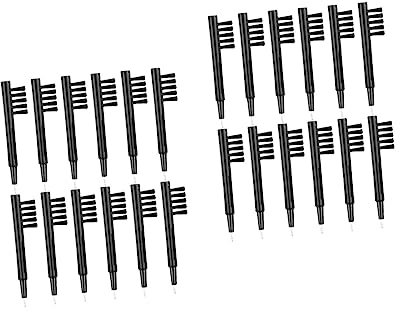 FRCOLOR 24pcs Hearing Aid Tube Cleaning Brush for Hearing Aid Cleaning Kit Plastic Vent Cleaner Handheld Brush for Accessories