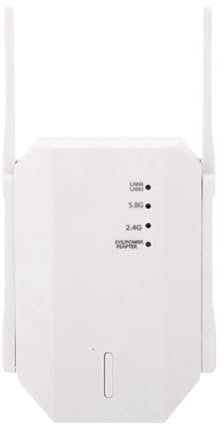 Ggnaxivs Repetidor WiFi de 1200M Extensor de SeñAl WiFi InaláMbrico Amplificador de Red 5G Enrutador WiFi de Alcance Enchufe Europeo