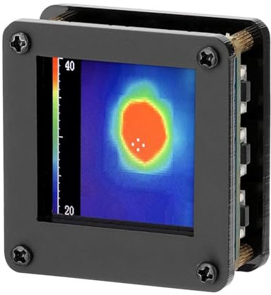 Caméra thermique IR 8 x 8 infrarouge Capteur de température à matrice de caméra thermique 7 m Distance la plus longue pour la détection avec boîtier pour l'inspection du bâtiment, la plomberie et