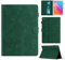 Rosbtib Custodia per Huawei MatePad T10S 10.1 AGS3-L09 AGS3-W09/MatePad T10 9.7 AGR-L09 AGR-W09 con supporto con slot per schede, custodia in ecopelle con motivo a trama esagonale, Verde