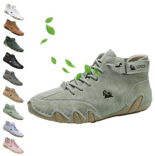Alpaca Barfuss Schuhe, Vogany Schuhe Damen, Waterproof and Breathable Orthopaedic Shoes, Handmade Suede Boots, Outdoor Barefoot Shoes (I, Erwachsene, 39, Numerisch, EU Schuhgrößensystem, M)
