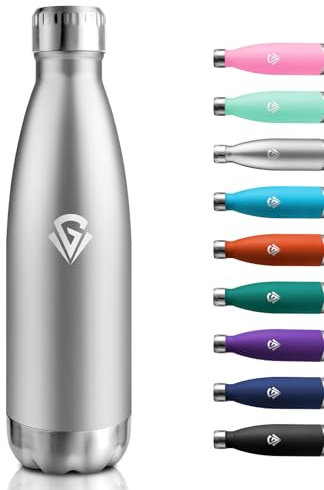 Botella Termica 750ml, Cantimplora Acero Inoxidable Reutilizable con Doble Pared, Garrafa Termica sin BPA, Cantimplora Termica para Niños, Adultos, Escuela, Oficina, Viajes, Deporte, Yoga, Senderismo