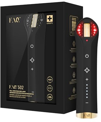 FAQ 502 Red Light & Infrared Beauty Wellness Lamp – LED Red Light for Radiance, Firmness & Youthful-Looking Skin at Home
