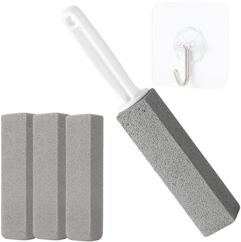 5-Pack Duck Toilet Cleaner, Long Handle Limescale Remover, Toilet Bowl Cleaner with Pumice Stones for Hard Water Stains, Bathroom, Kitchen, Pool Tiles (34.5 cm)