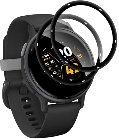 Bodyguard 2 Pack Verre Trempé pour Garmin Vivoactive 5, Anti Rayures Protection écran, Bubble Free, Tactile sensible, Couverture de la surface en 3D, 0,15mm HD Garmin Vivoactive 5 Vitre Protection