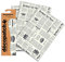 Decopatch Papier No. 770 (weiß schwarz Zeitung, 395 x 298 mm) 3er Pack