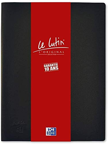 ELBA Lot de 3 Protège-documentsLe Lutin Original PVC 30 Pochettes 60 Vues Noir